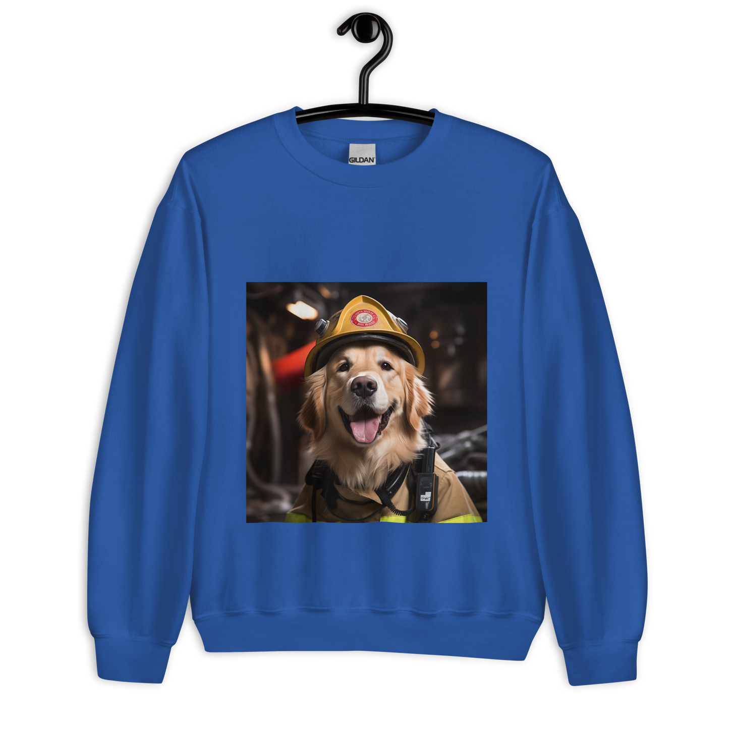 Golden Retriever Firefighter Unisex Sweatshirt