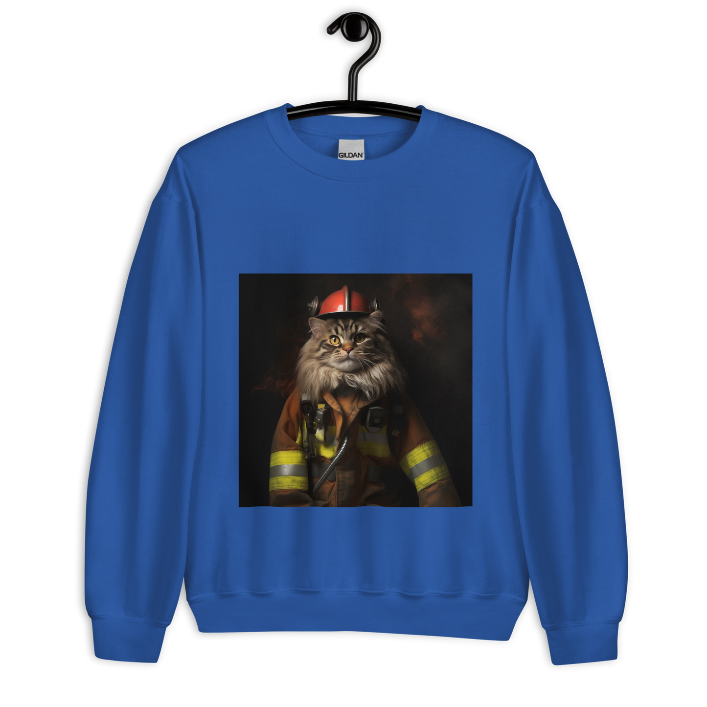 Maine Coon Firefighter Unisex Sweatshirt