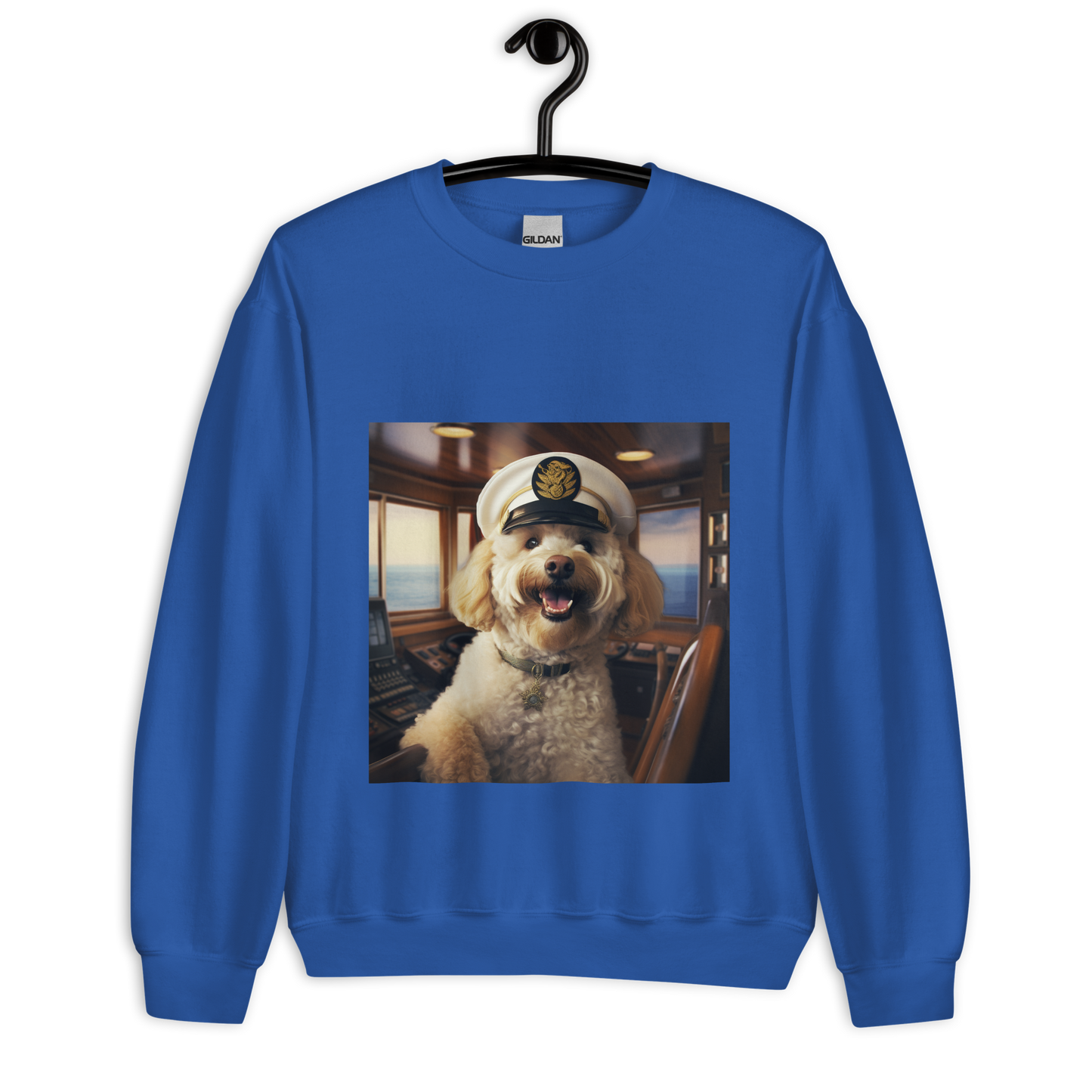 Poodle CruiseShipCaptain Unisex Sweatshirt