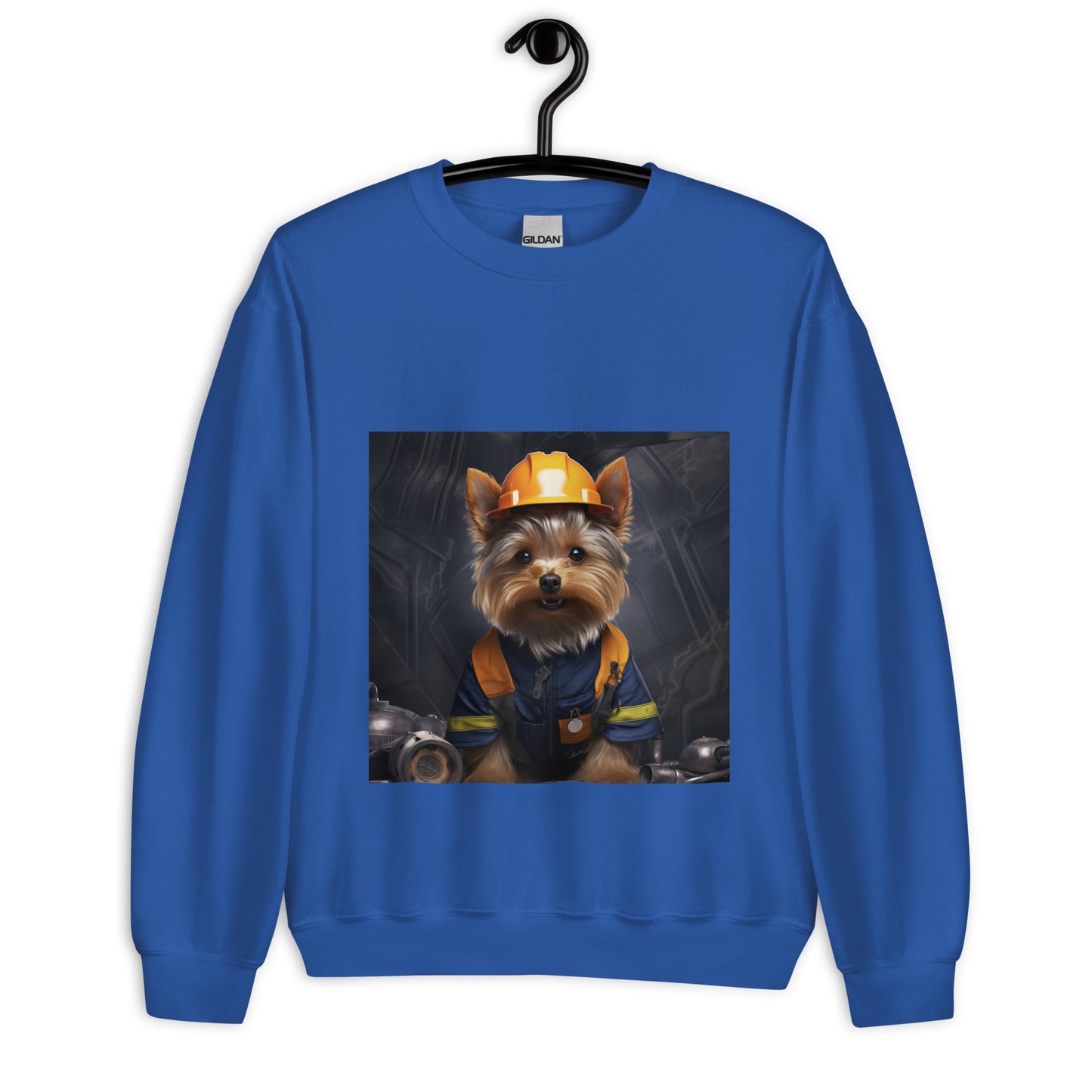 Yorkshire Terrier ConstructionWorker Unisex Sweatshirt