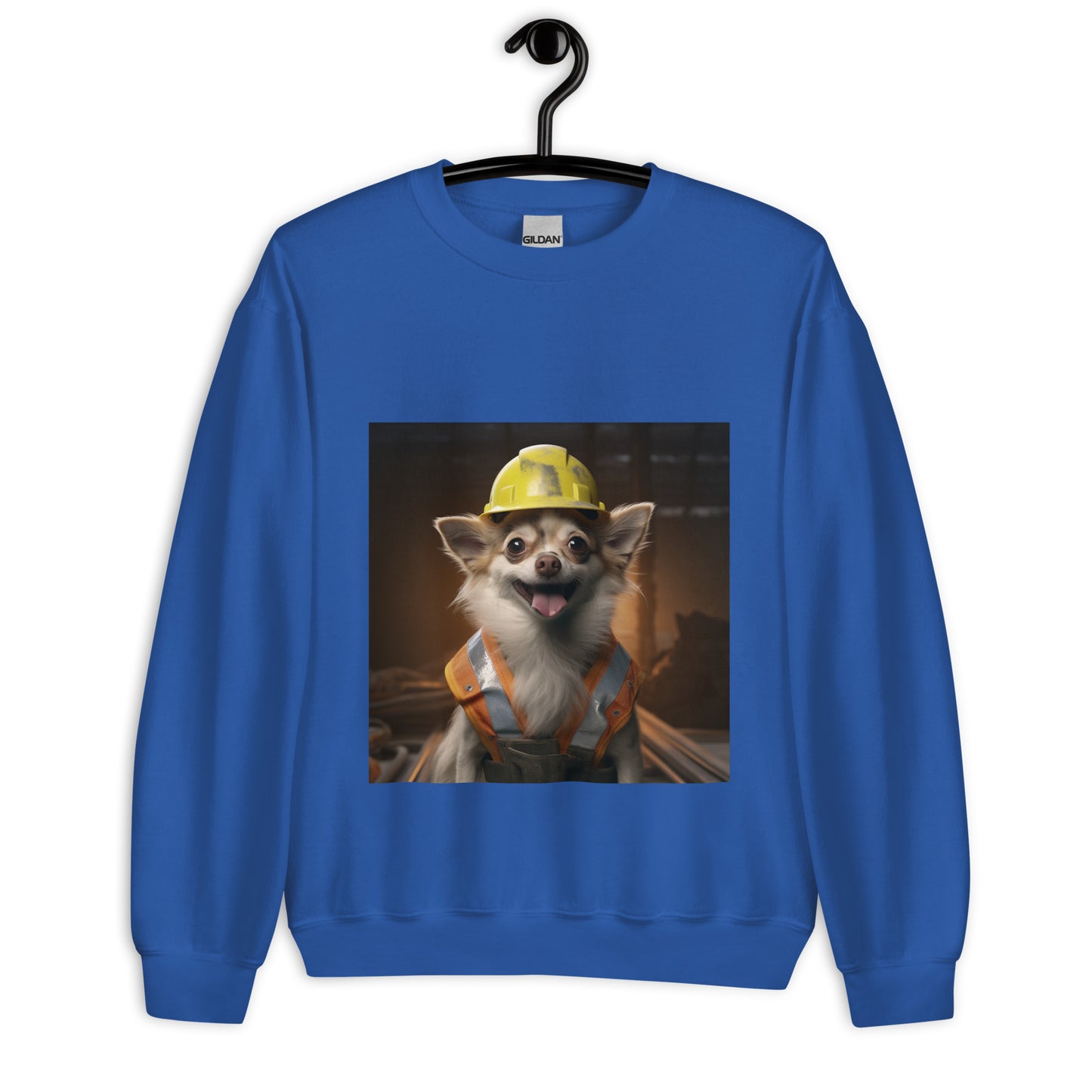 Chihuahua ConstructionWorker Unisex Sweatshirt