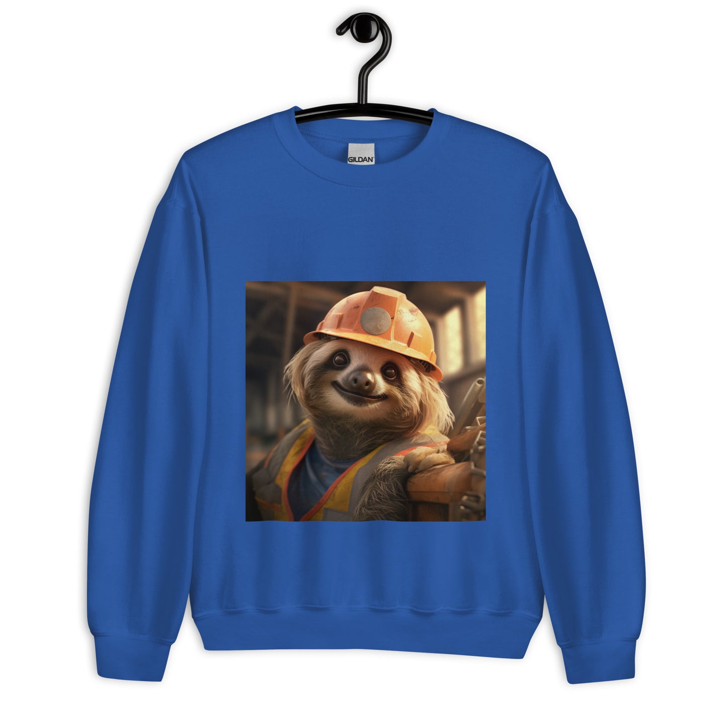 Sloth ConstructionWorker Unisex Sweatshirt