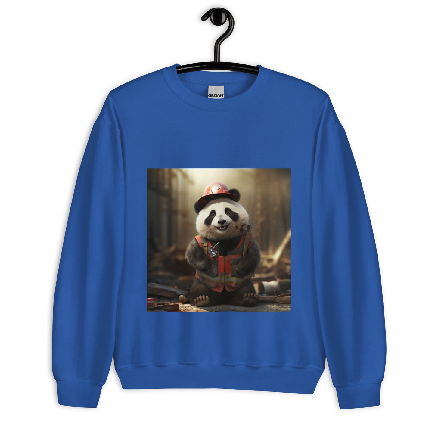 Panda ConstructionWorker Unisex Sweatshirt