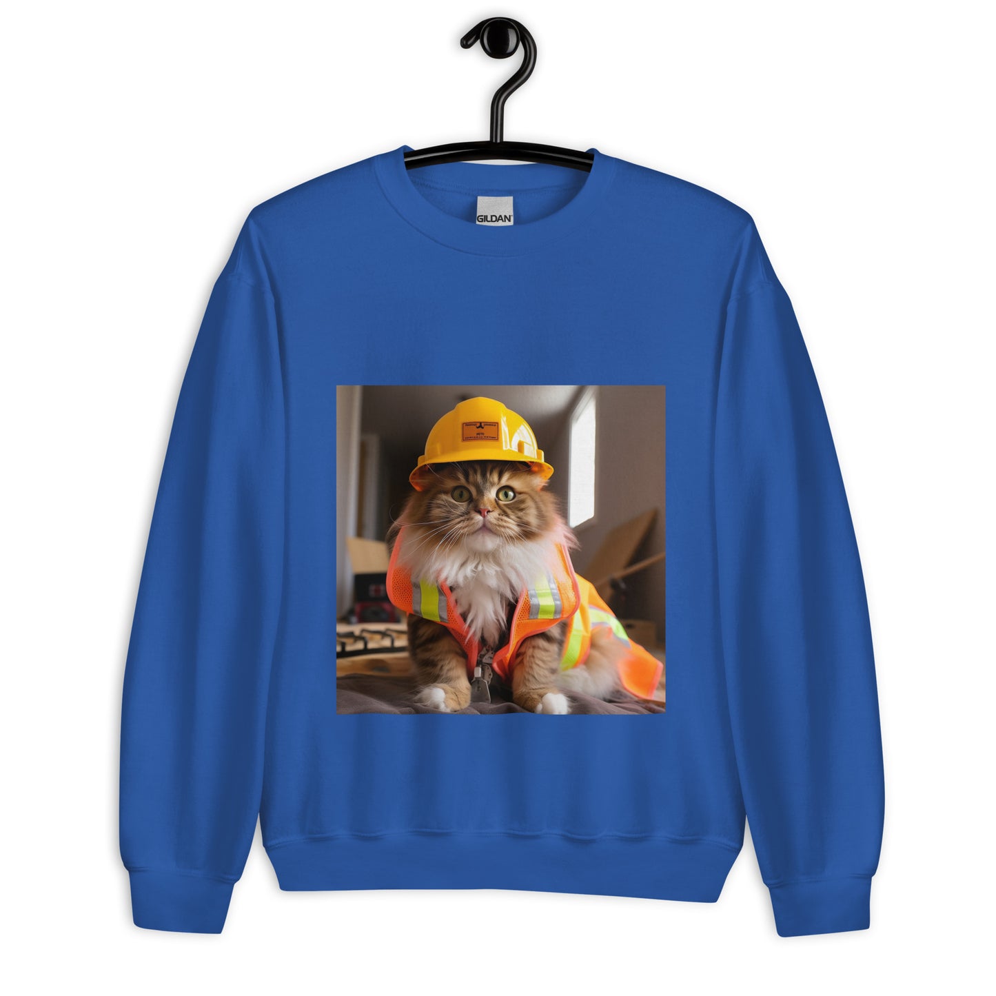 Maine Coon ConstructionWorker Unisex Sweatshirt