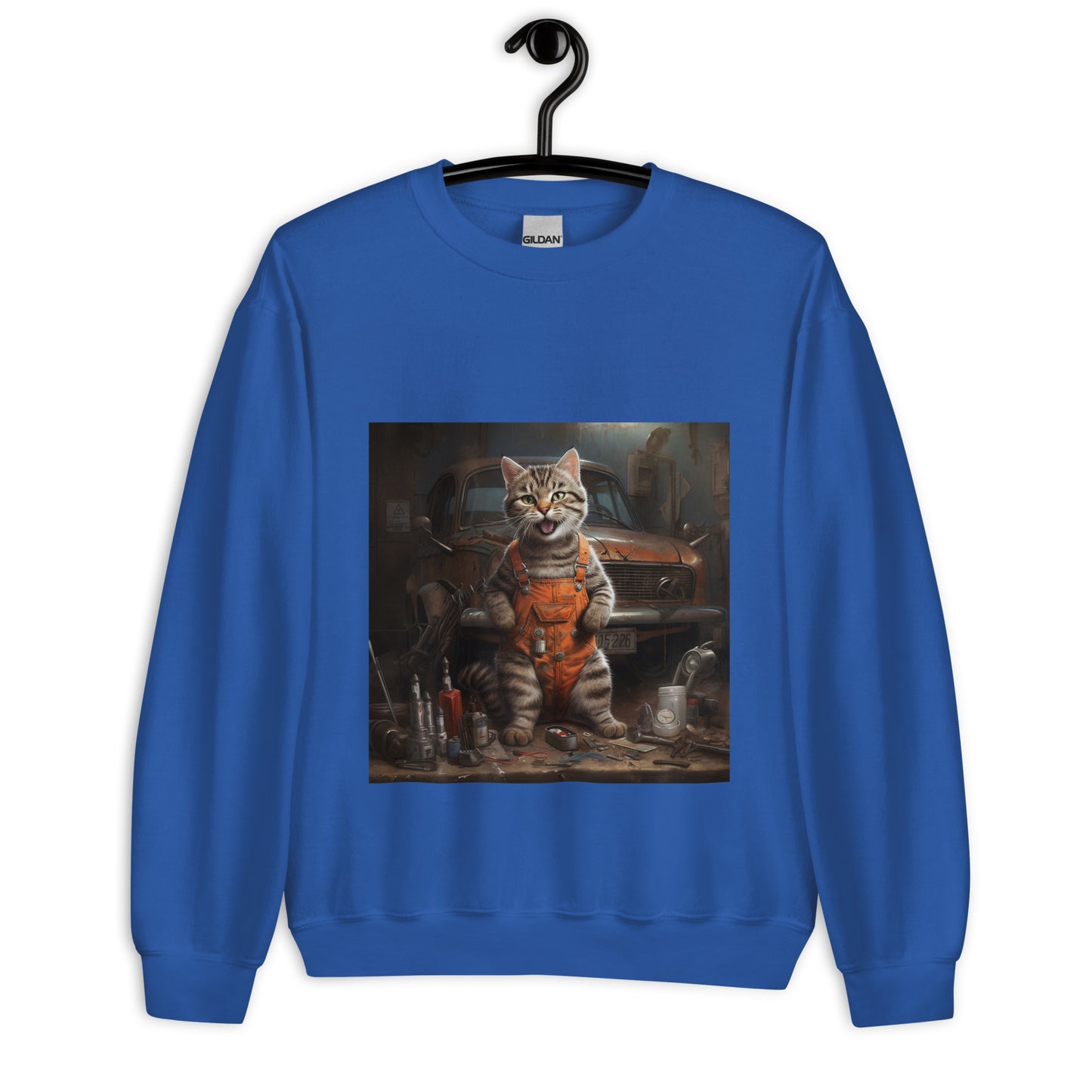 Domestic Shorthair AutoMechanic Unisex Sweatshirt