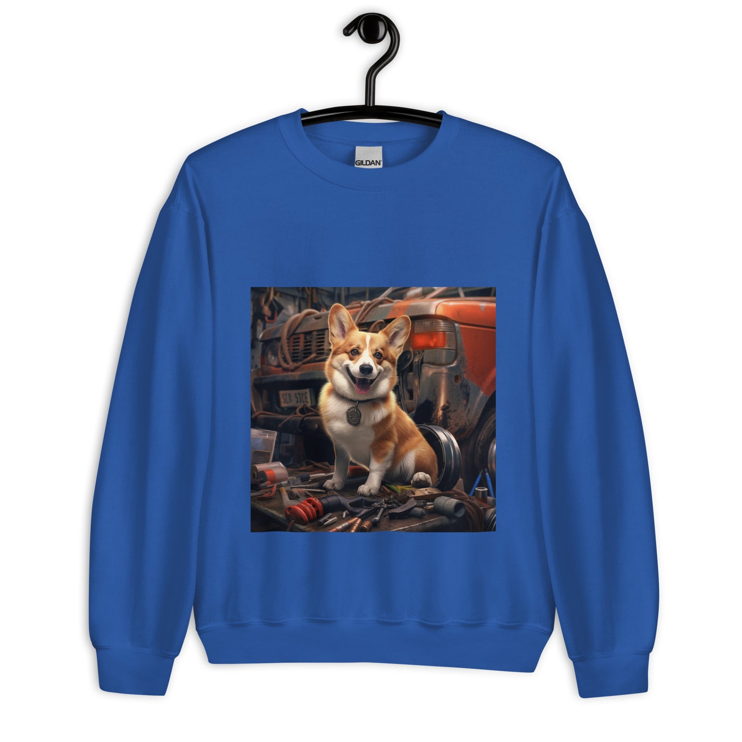 Pembroke Welsh Corgi AutoMechanic Unisex Sweatshirt