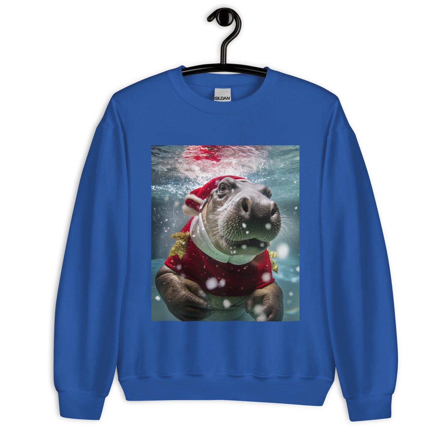 Hippo Christmas Unisex Sweatshirt