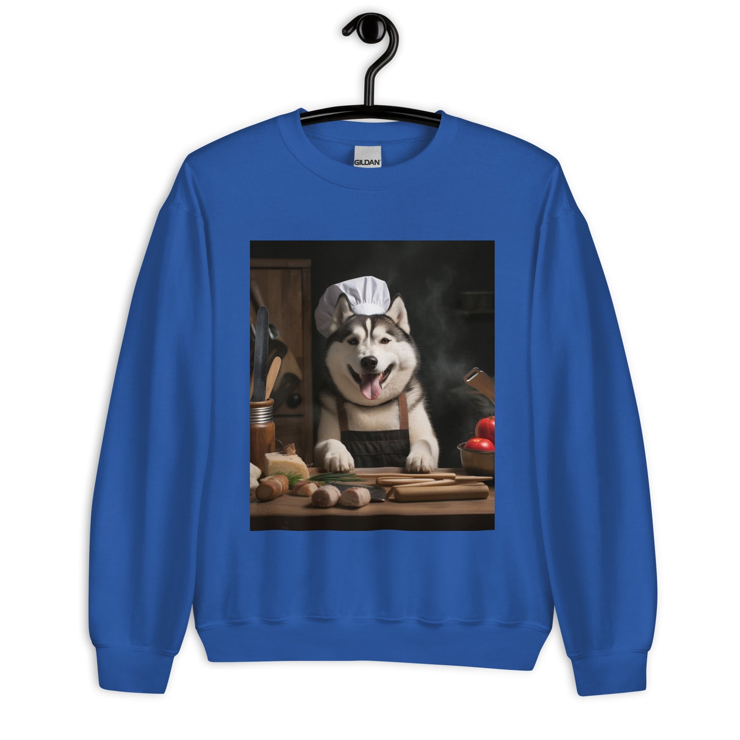 Siberian Husky Chef Unisex Sweatshirt