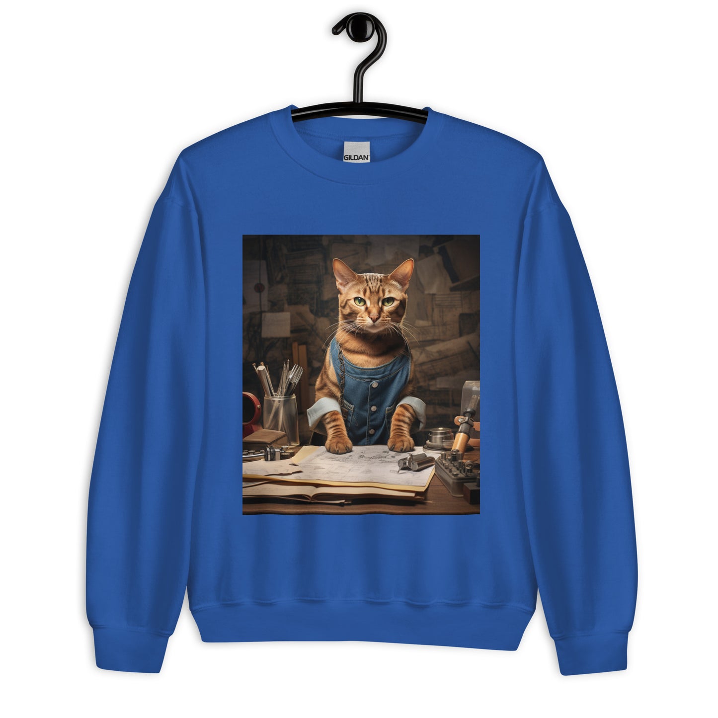 Domestic Shorthair AutoMechanic Unisex Sweatshirt