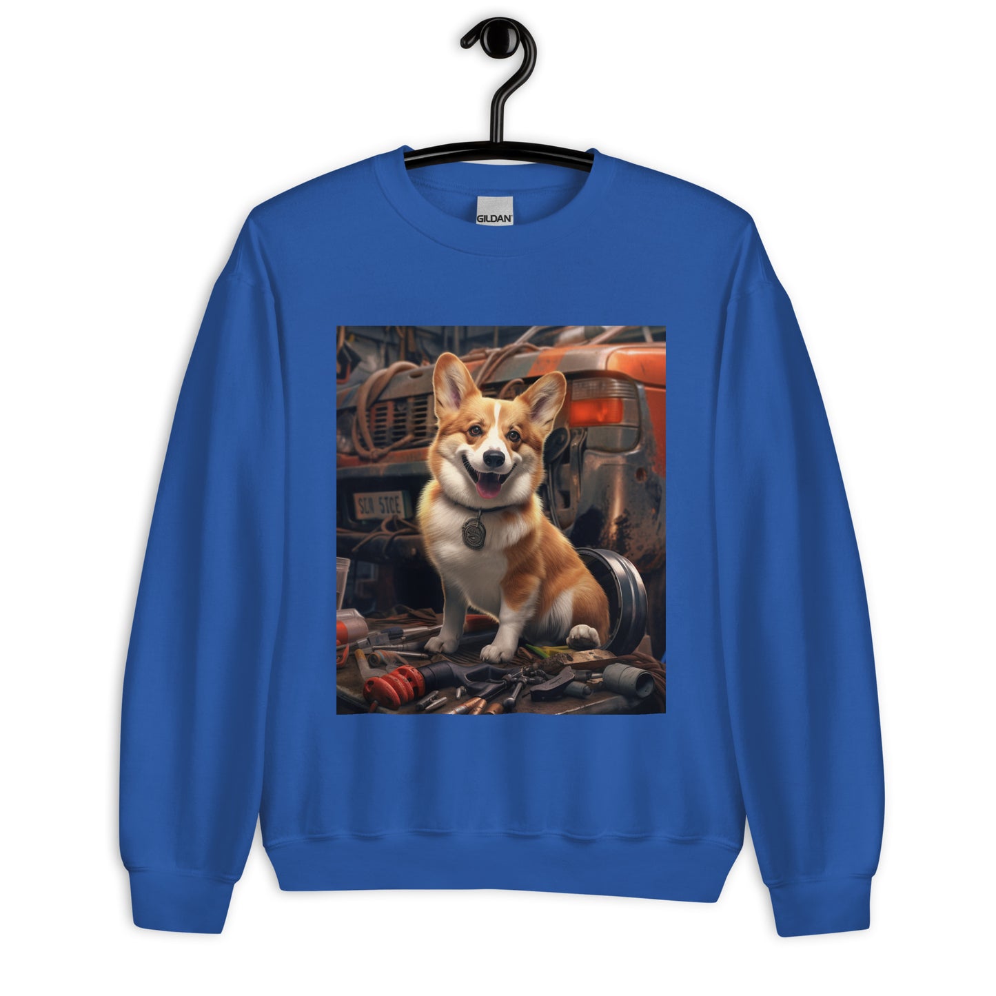 Pembroke Welsh Corgi AutoMechanic Unisex Sweatshirt