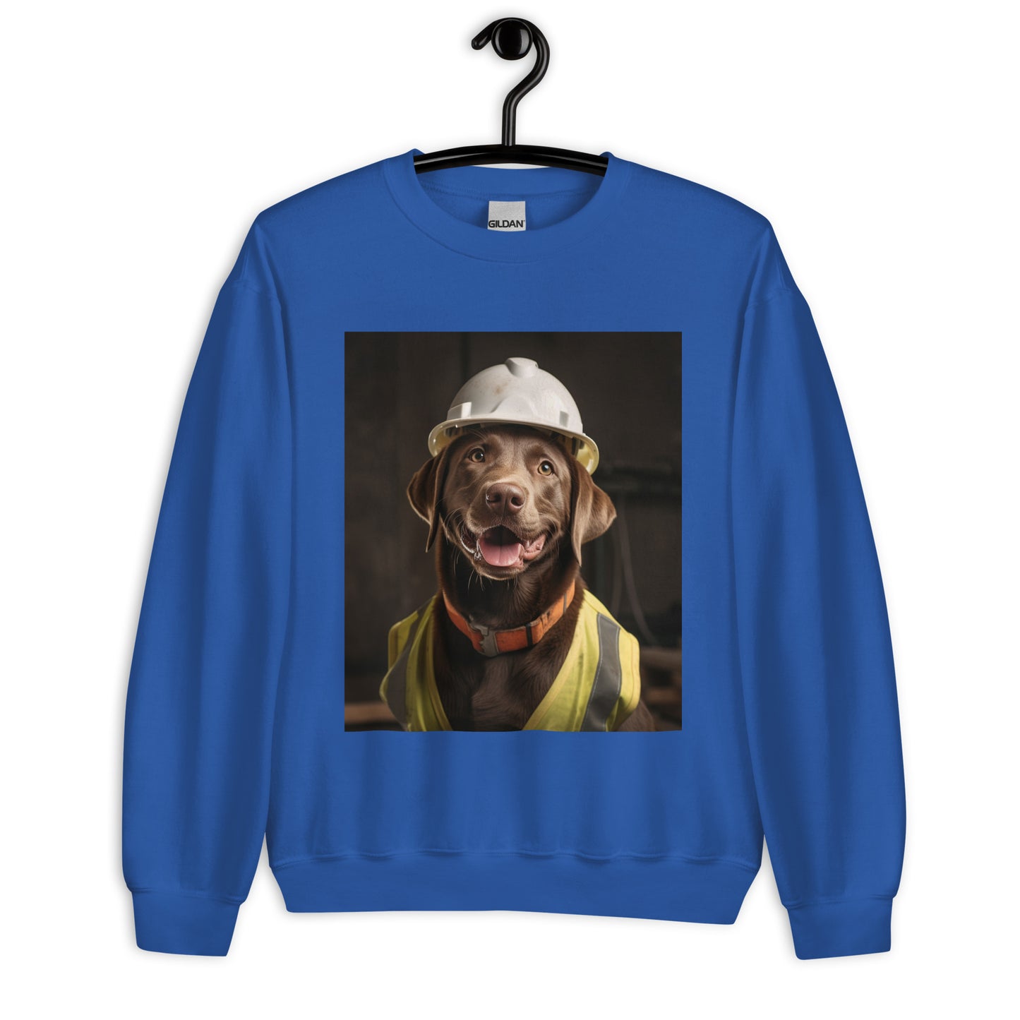 Labrador Retriever ConstructionWorker Unisex Sweatshirt