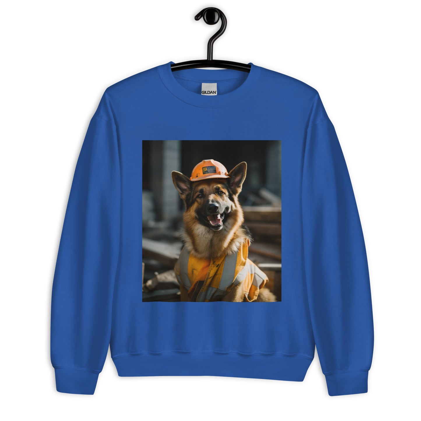 German Shepherd ConstructionWorker Unisex Sweatshirt