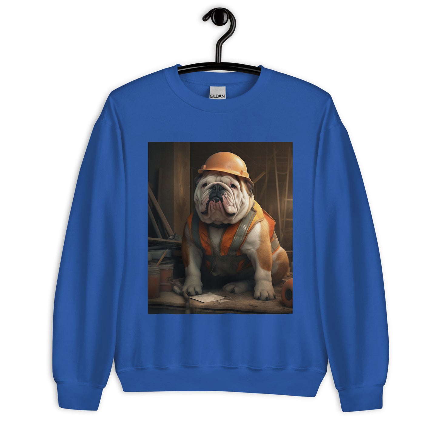 Bulldog ConstructionWorker Unisex Sweatshirt