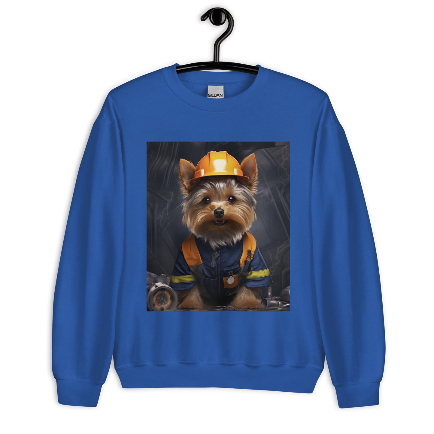 Yorkshire Terrier ConstructionWorker Unisex Sweatshirt