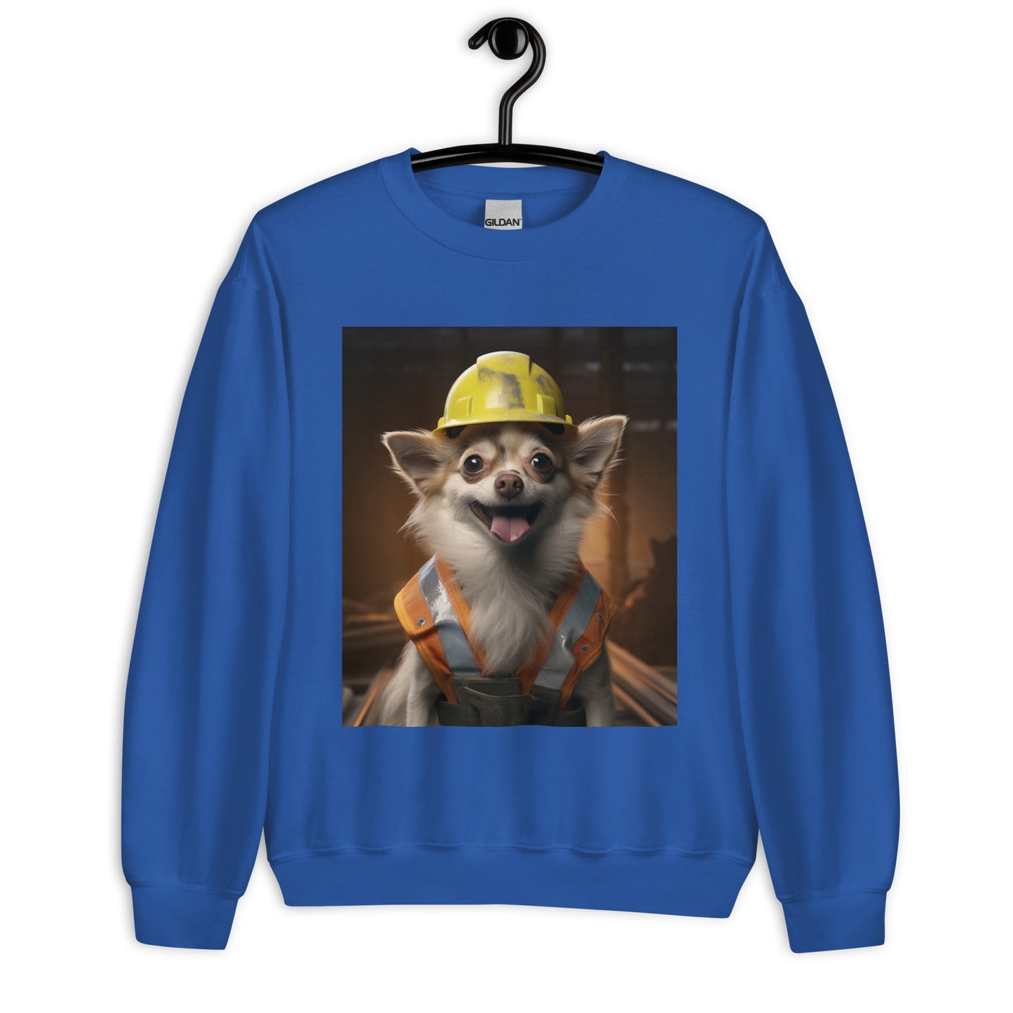 Chihuahua ConstructionWorker Unisex Sweatshirt