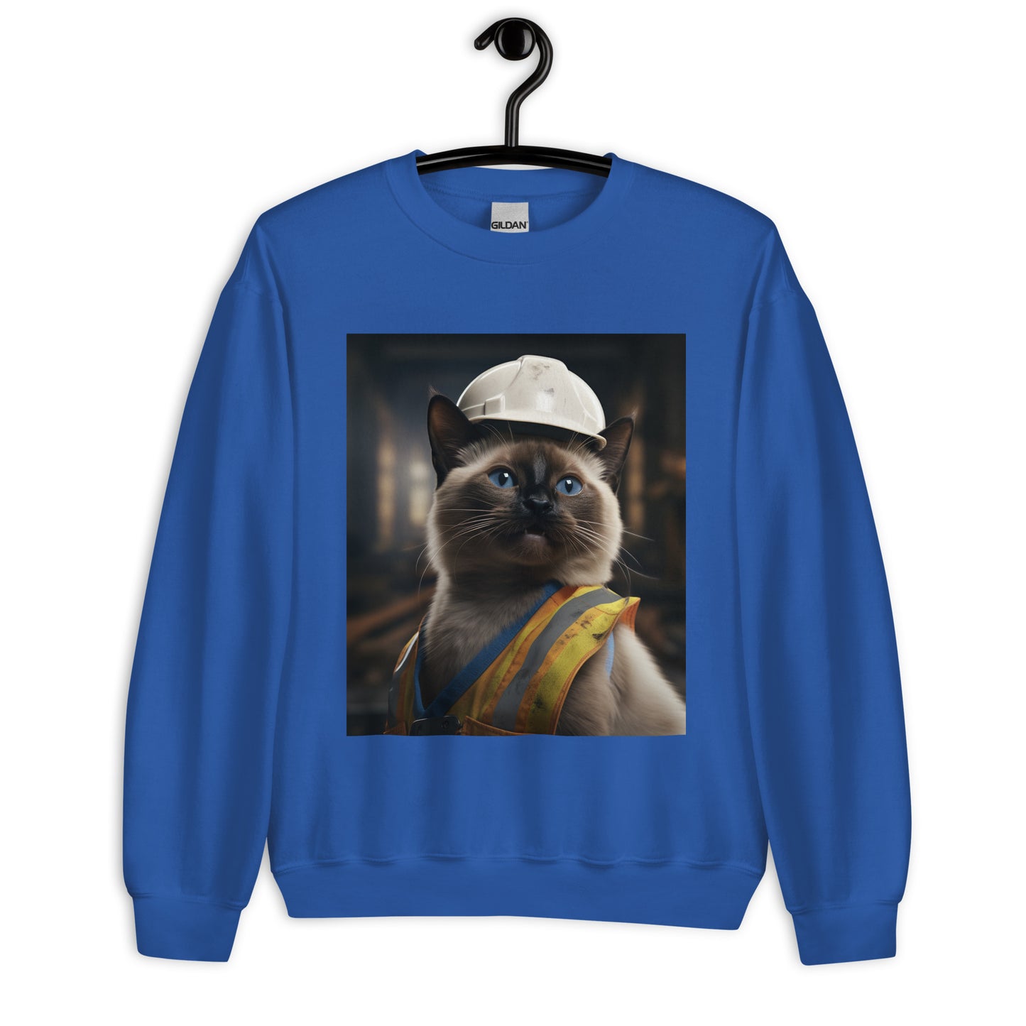 Siamese ConstructionWorker Unisex Sweatshirt