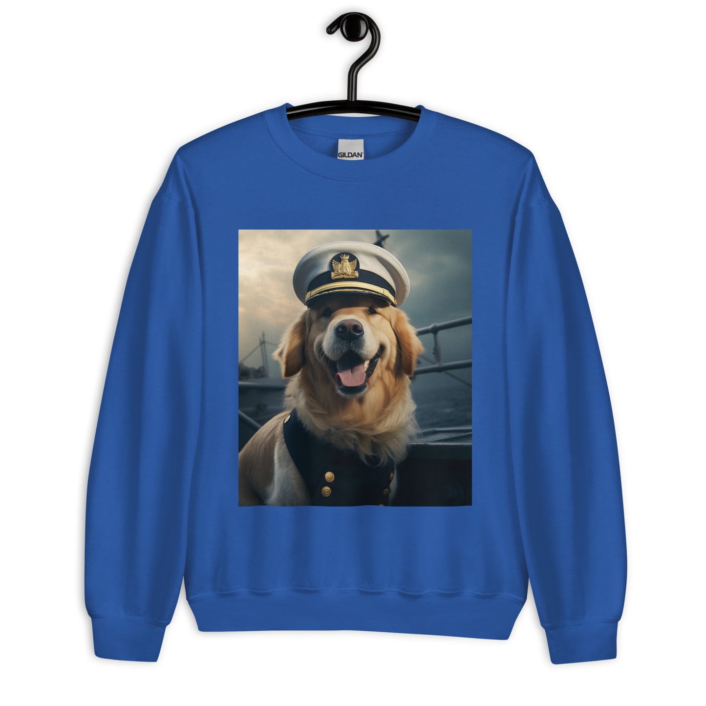 Golden Retriever NavyOfficer Unisex Sweatshirt