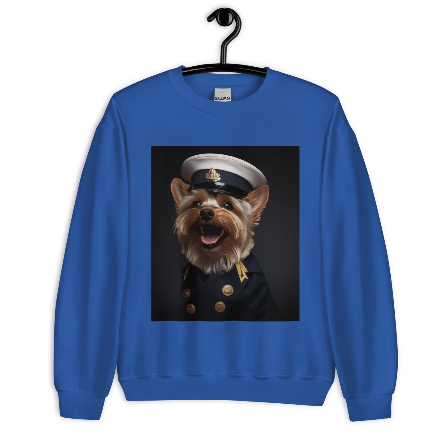 Yorkshire Terrier NavyOfficer Unisex Sweatshirt