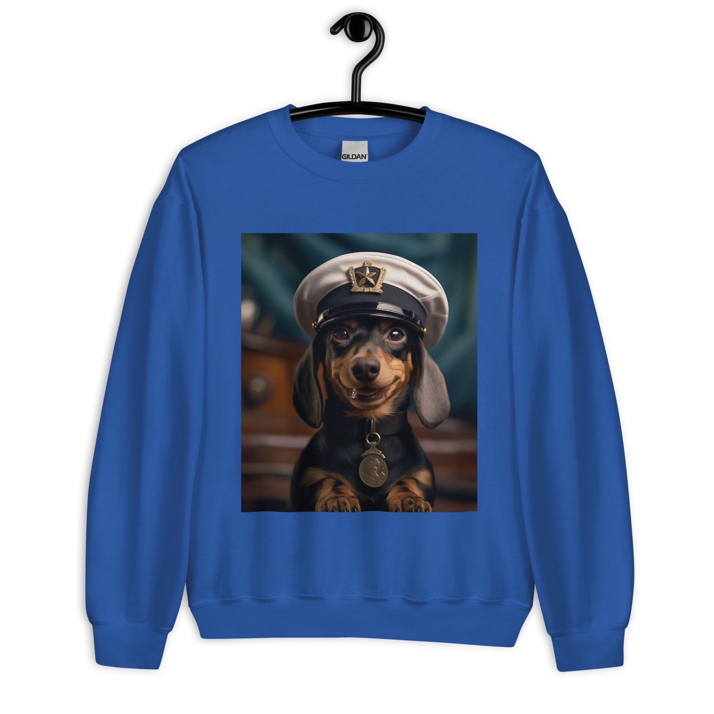 Dachshund NavyOfficer Unisex Sweatshirt