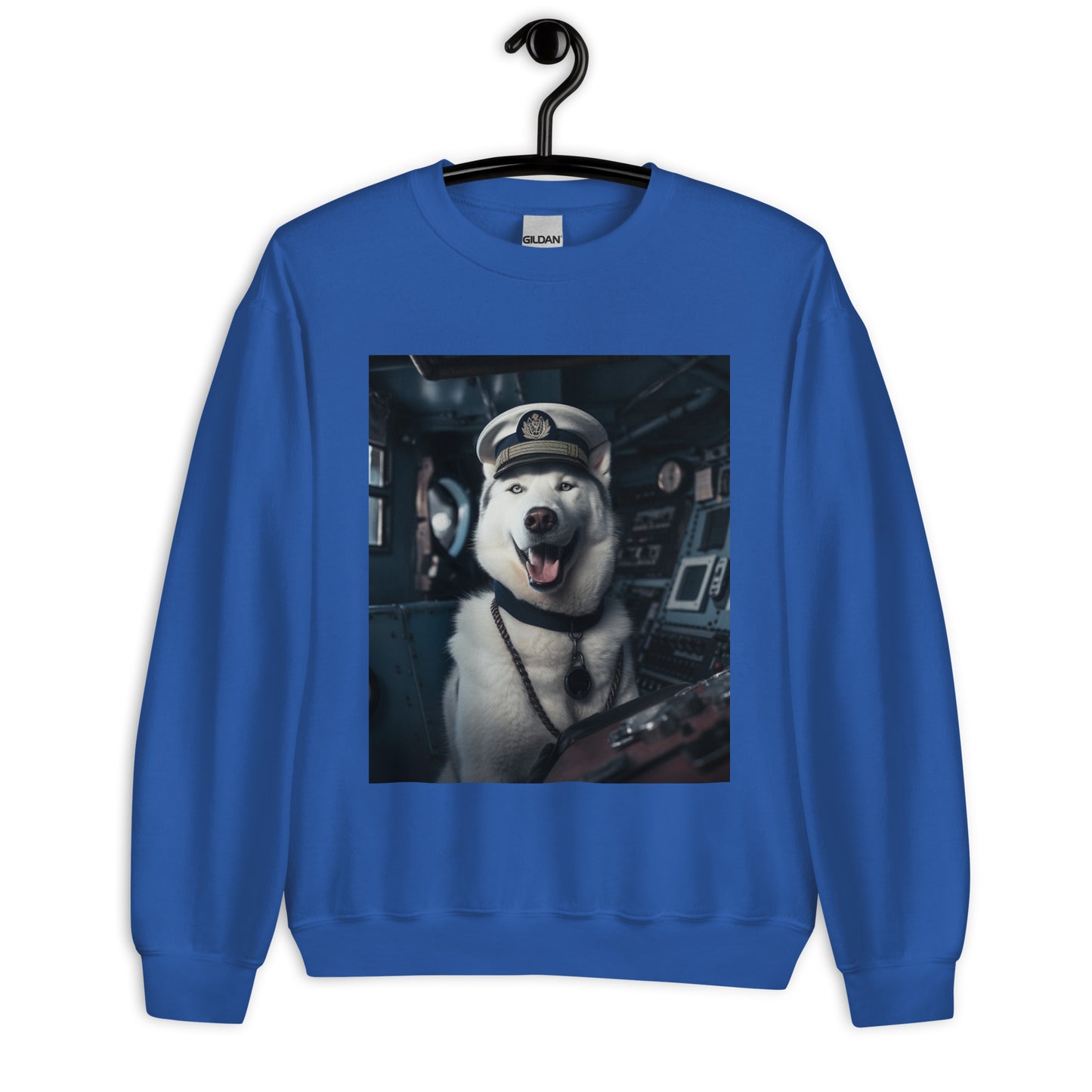 Siberian Husky NavyOfficer Unisex Sweatshirt