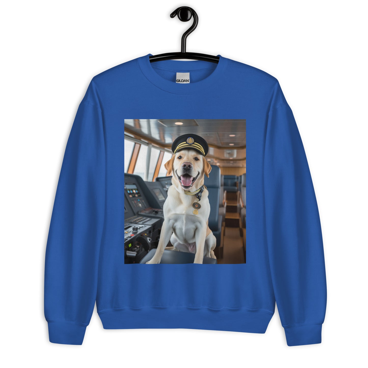 Labrador Retriever CruiseShipCaptain Unisex Sweatshirt