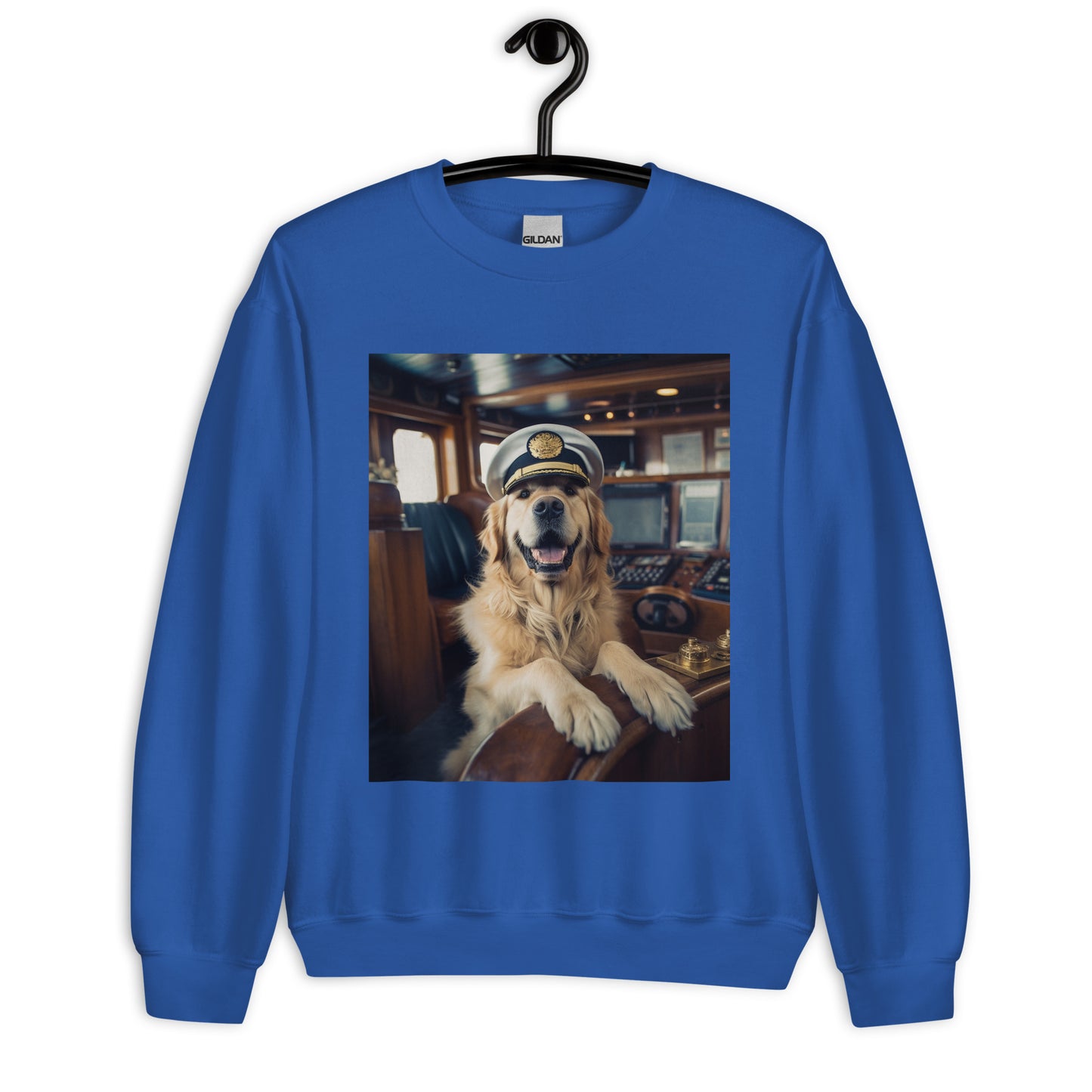 Golden Retriever CruiseShipCaptain Unisex Sweatshirt