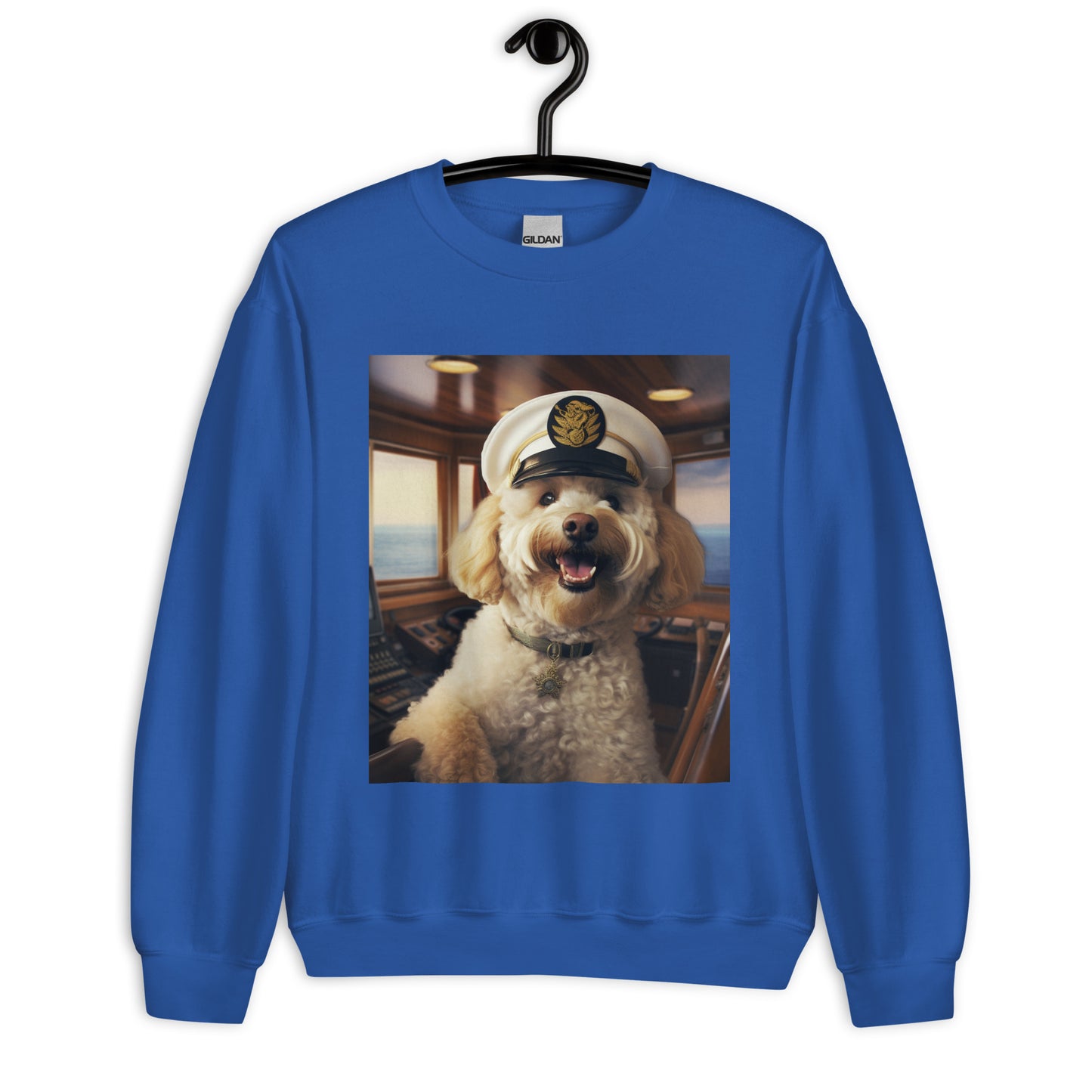 Poodle CruiseShipCaptain Unisex Sweatshirt