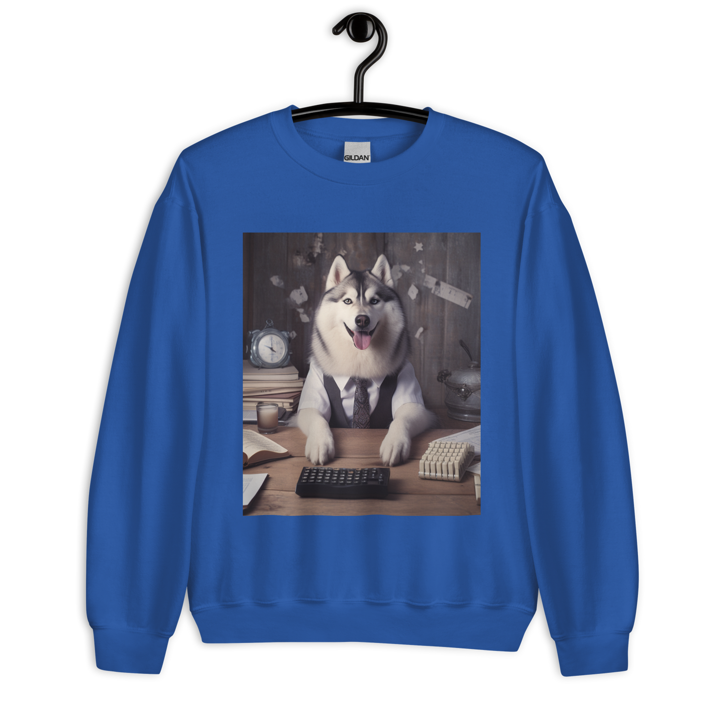 Siberian Husky Accountant Unisex Sweatshirt