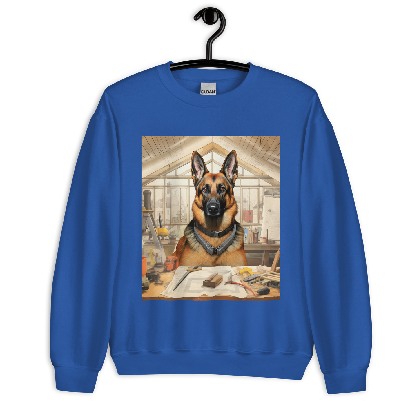 German Shepherd Architect Unisex Sweatshirt