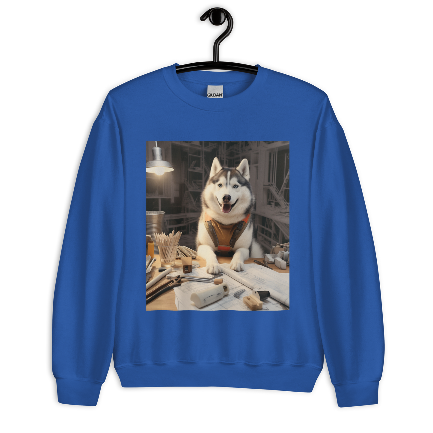 Siberian Husky Architect Unisex Sweatshirt