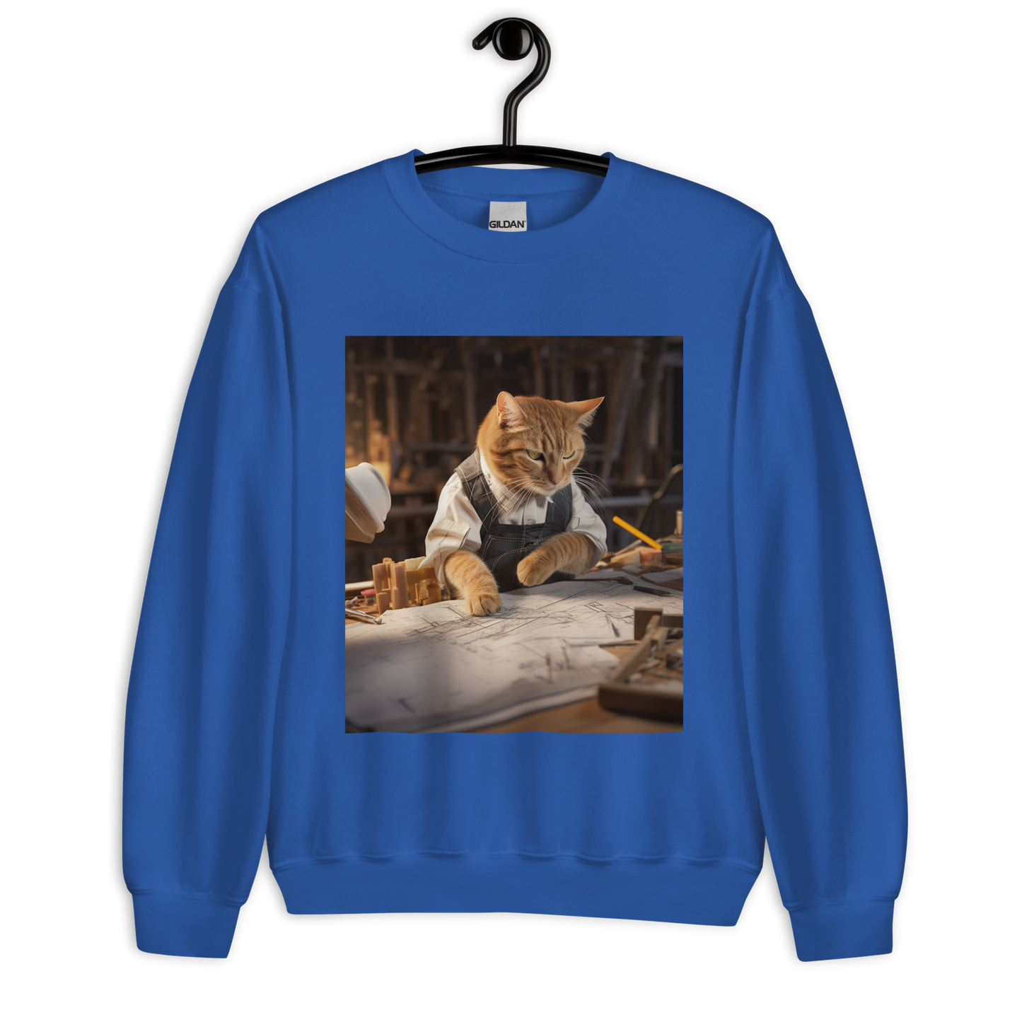 Domestic Shorthair Architect Unisex Sweatshirt