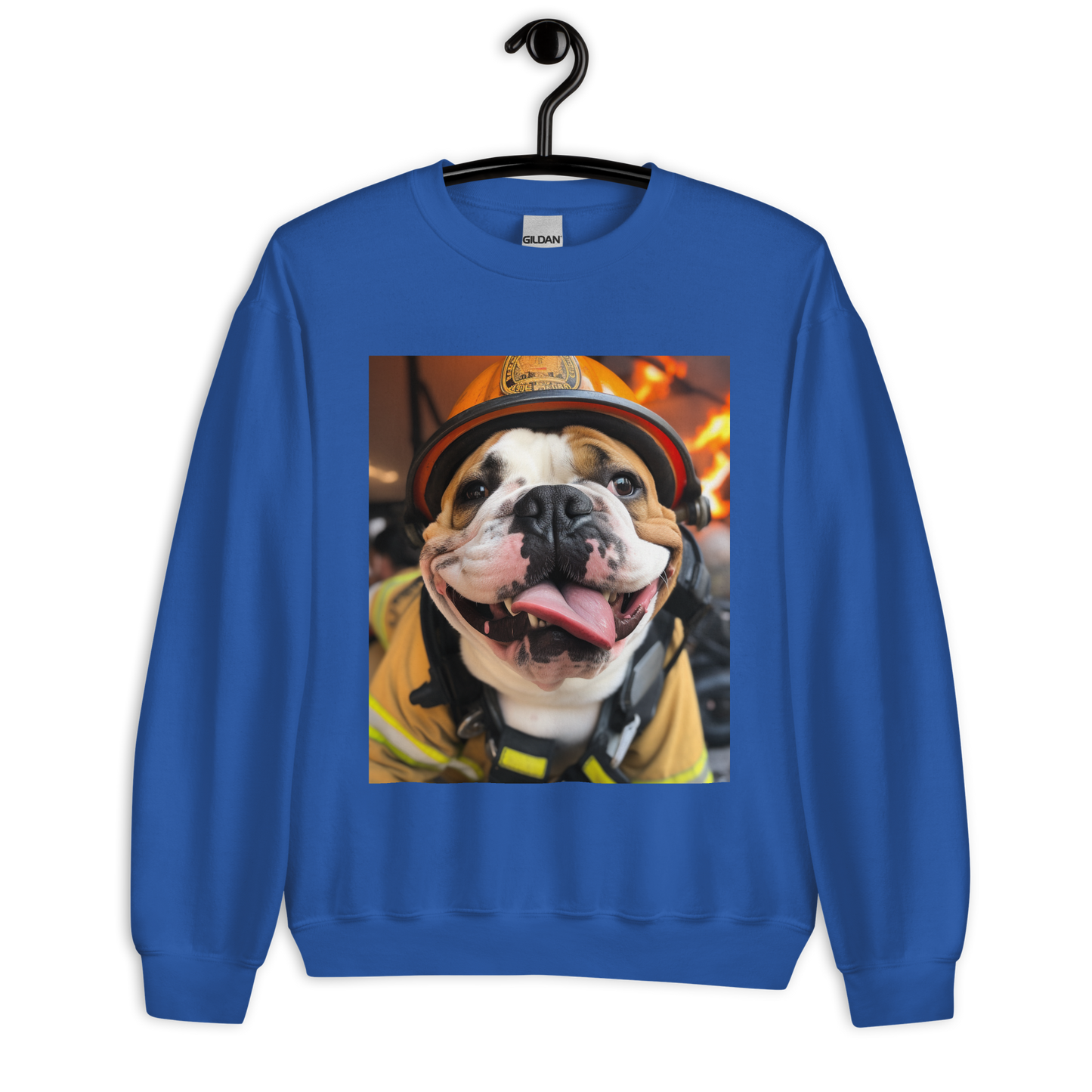 Bulldog Firefighter Unisex Sweatshirt