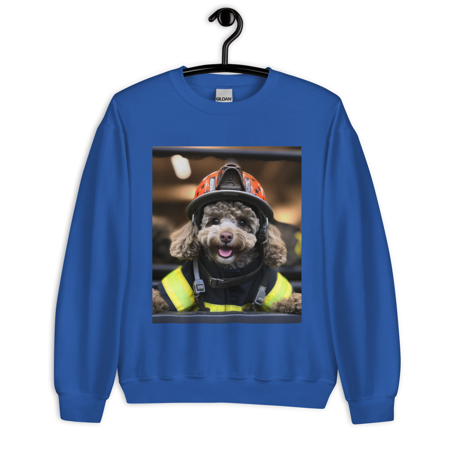 Poodle Firefighter Unisex Sweatshirt