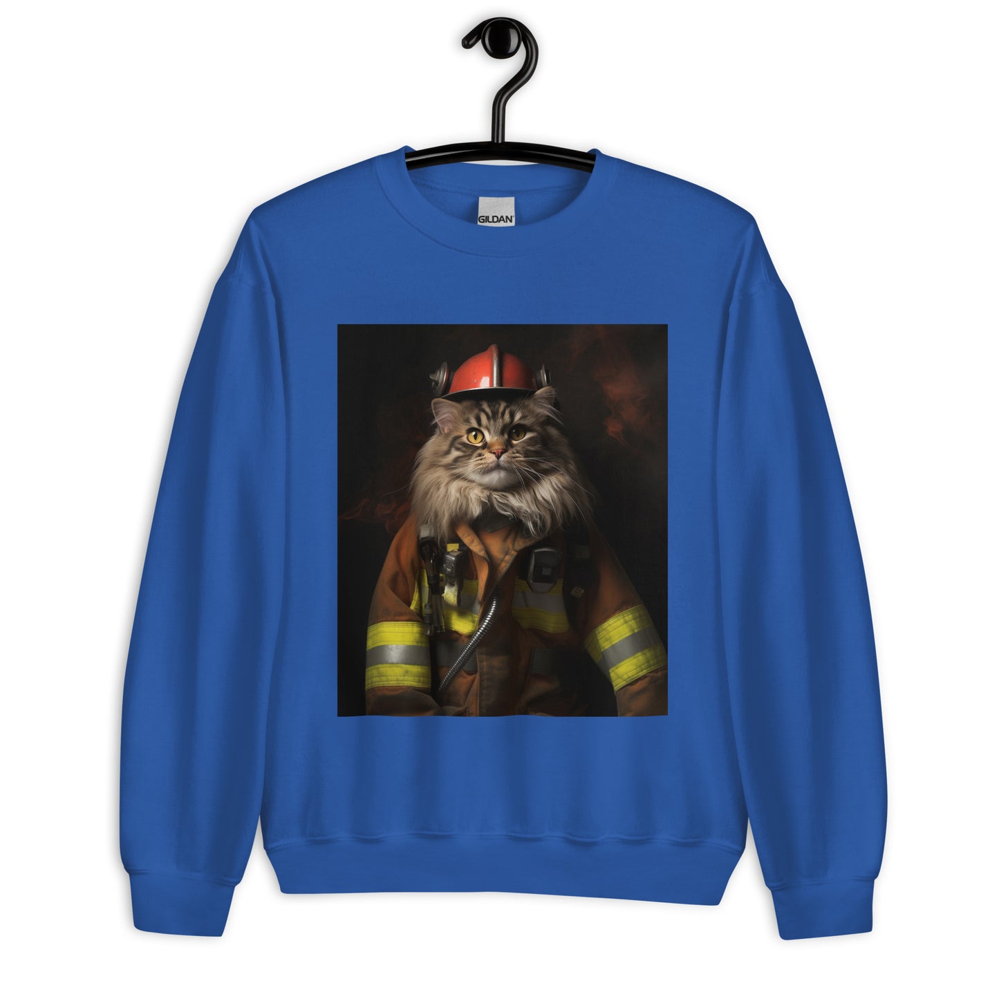 Maine Coon Firefighter Unisex Sweatshirt