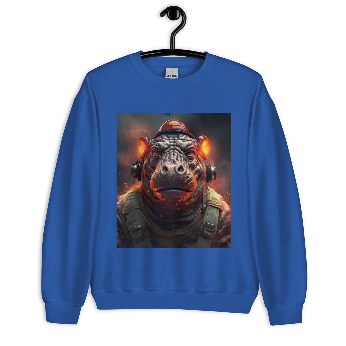 Hippo Firefighter Unisex Sweatshirt