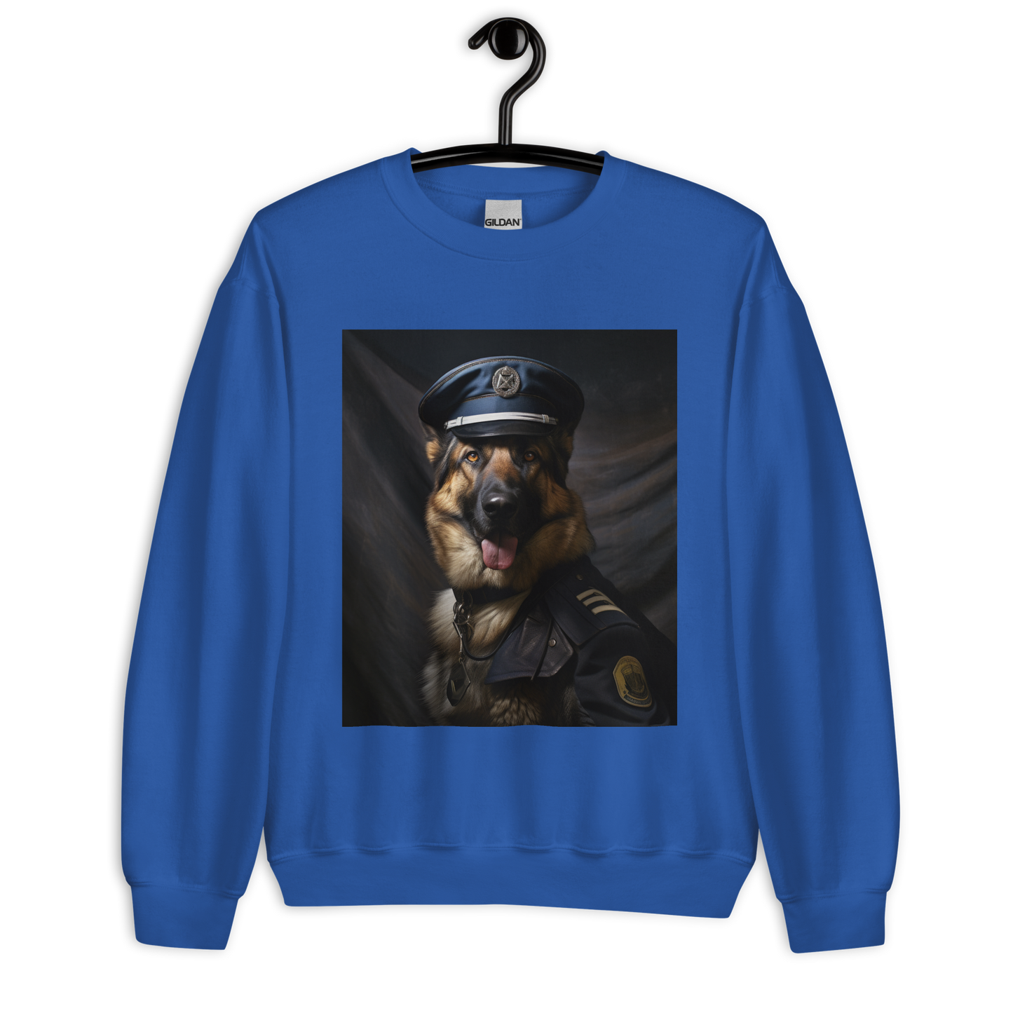 German Shepherd Air Force Officer Unisex Sweatshirt