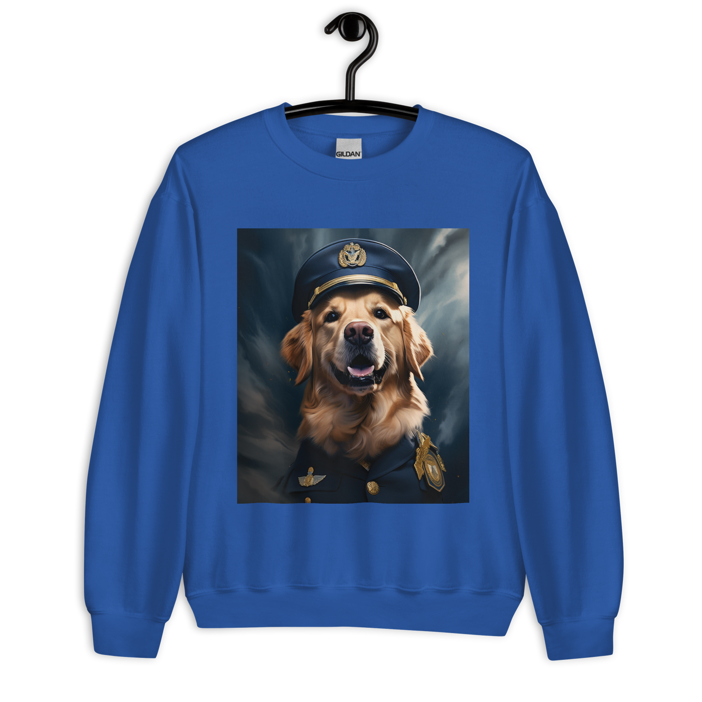 Golden Retriever Air Force Officer Unisex Sweatshirt