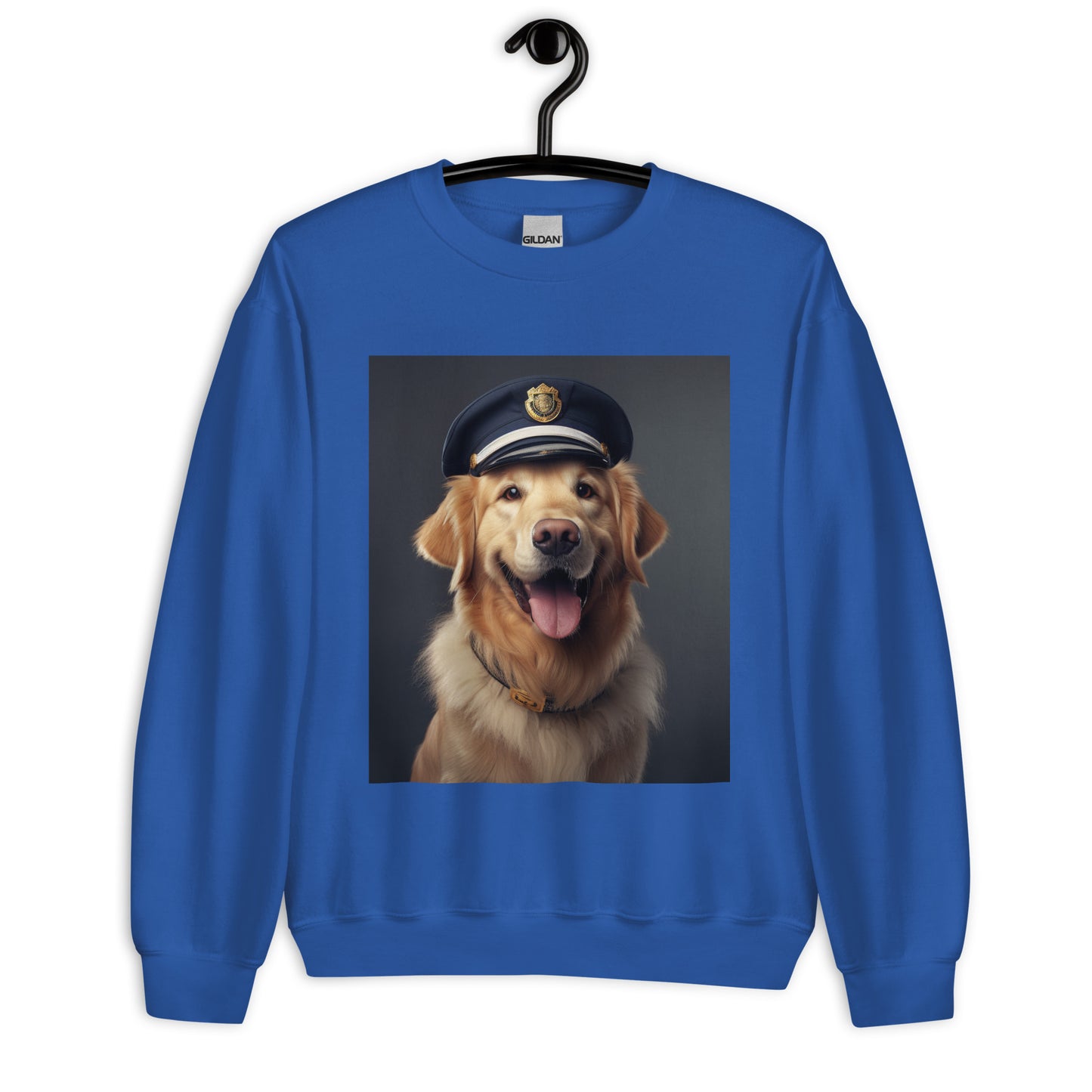 Golden Retriever Police Officer Unisex Sweatshirt