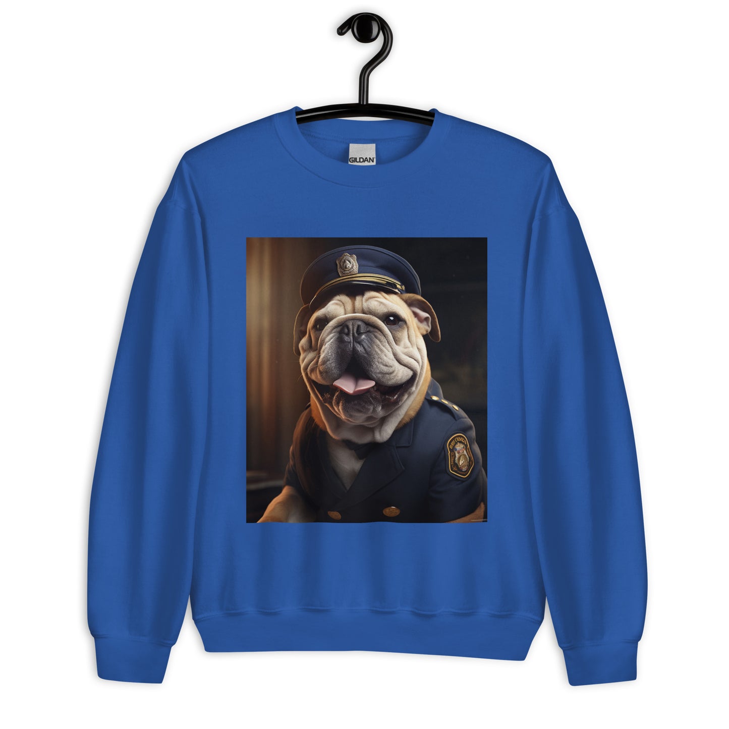 Bulldog Police Officer Unisex Sweatshirt