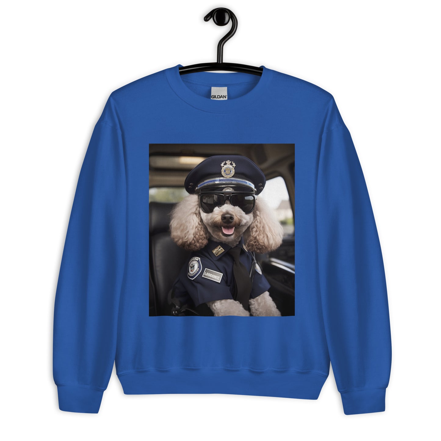 Poodle Police Officer Unisex Sweatshirt