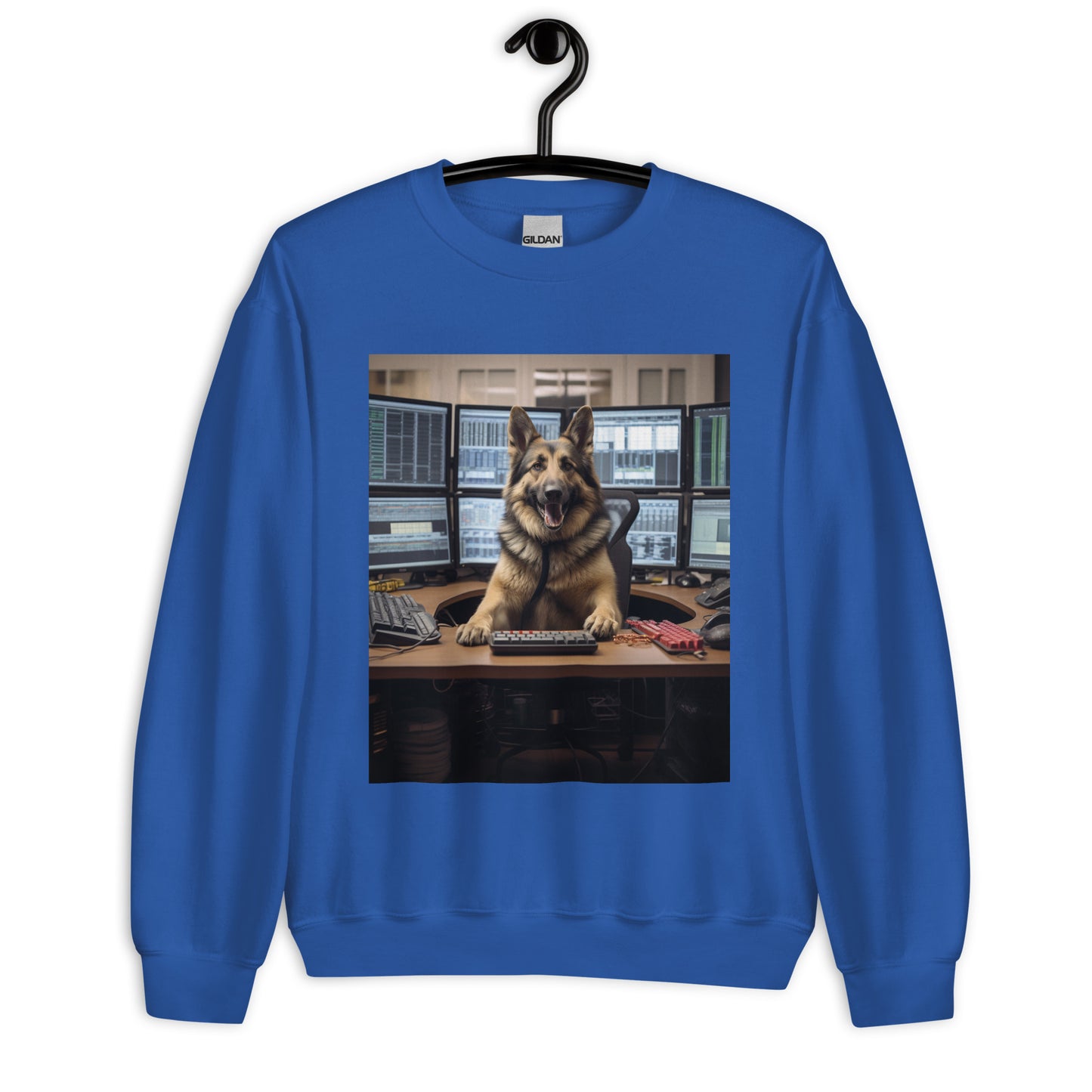 German Shepherd Stock Trader Unisex Sweatshirt