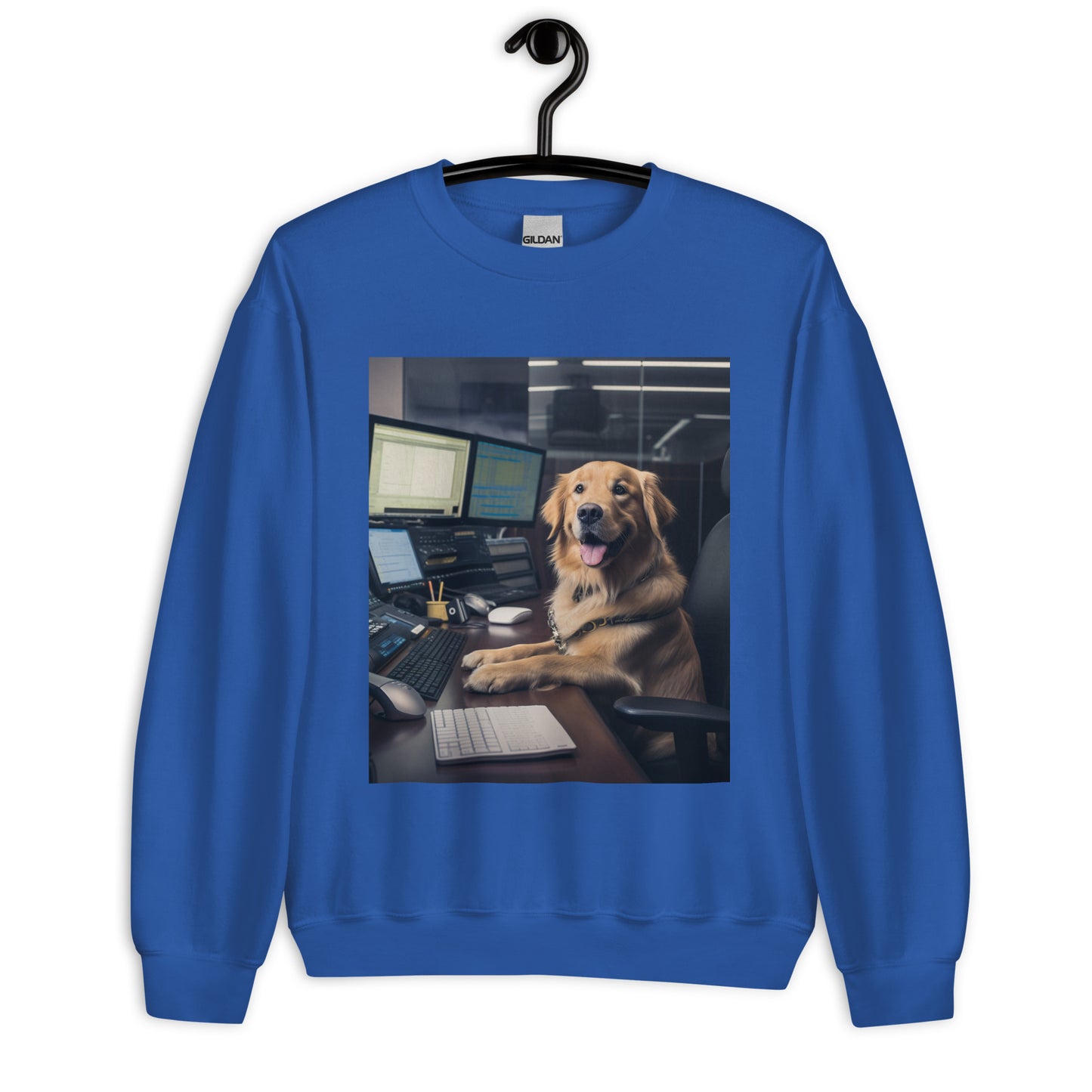 Golden Retriever Stock Trader Unisex Sweatshirt