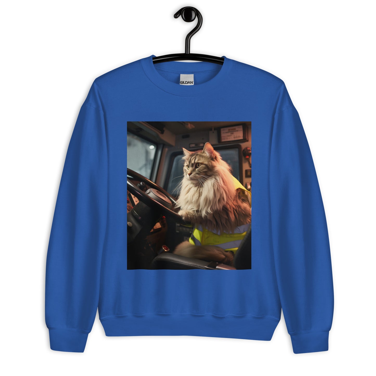 Maine Coon Bus Driver Unisex Sweatshirt