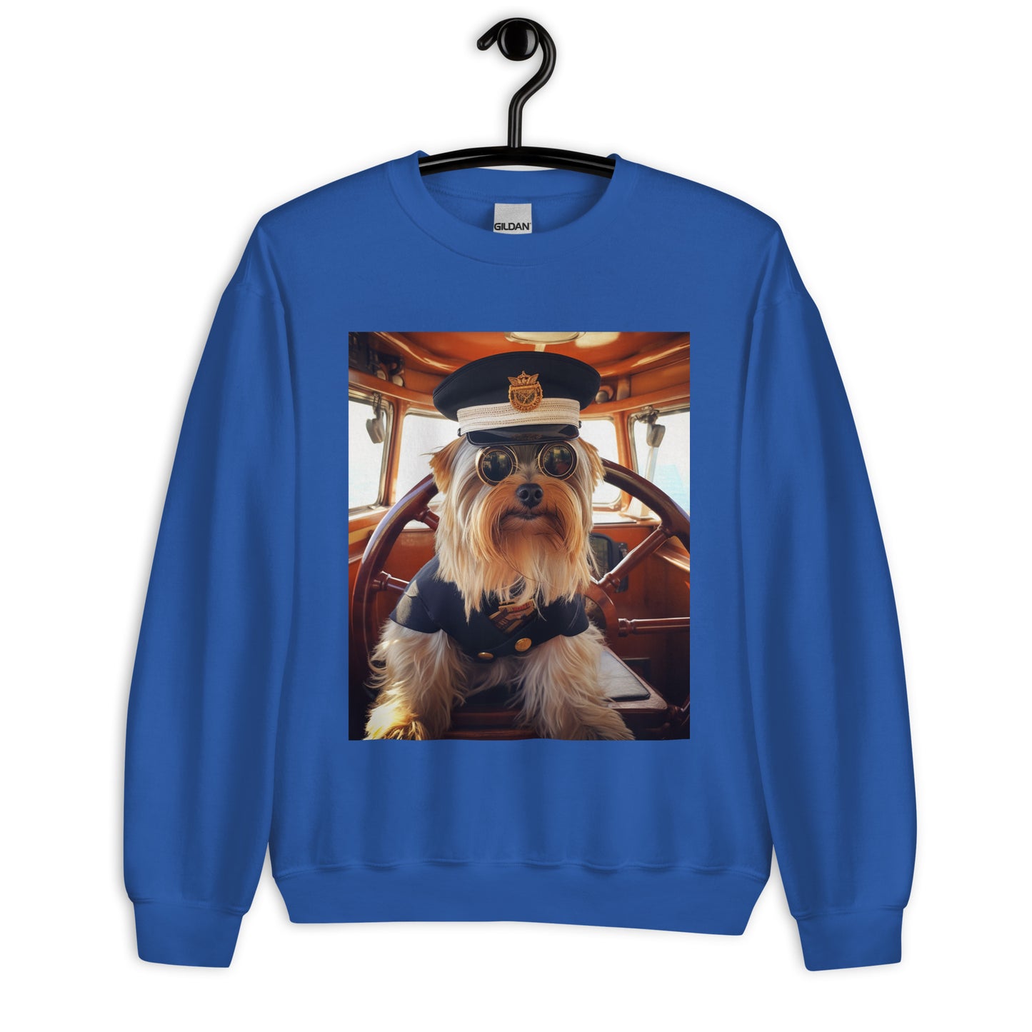 Yorkshire Terrier CruiseShipCaptain Unisex Sweatshirt