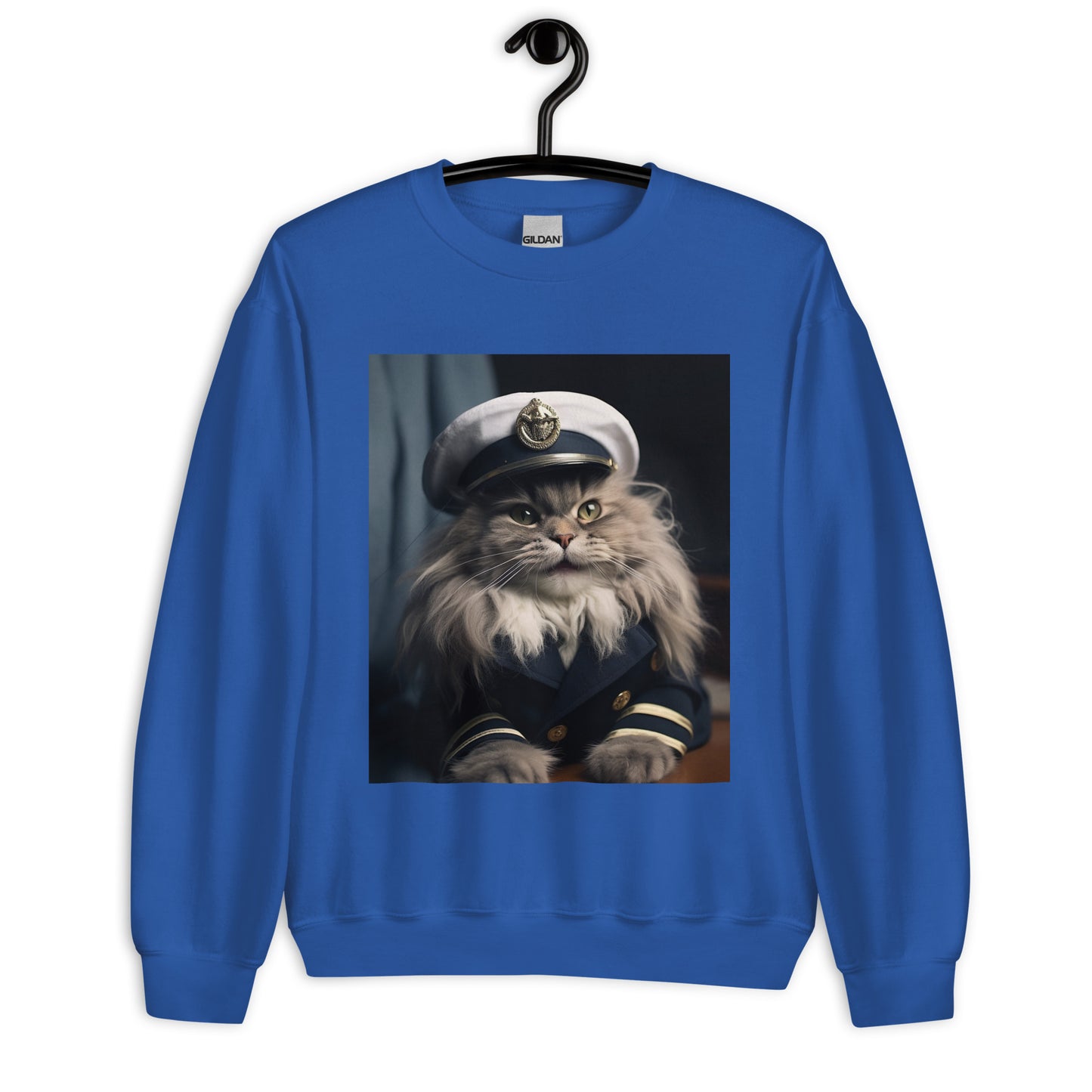 Maine Coon NavyOfficer Unisex Sweatshirt