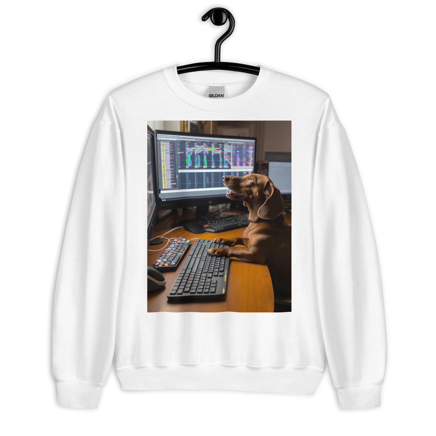 Dachshund Stock Trader Sweatshirt