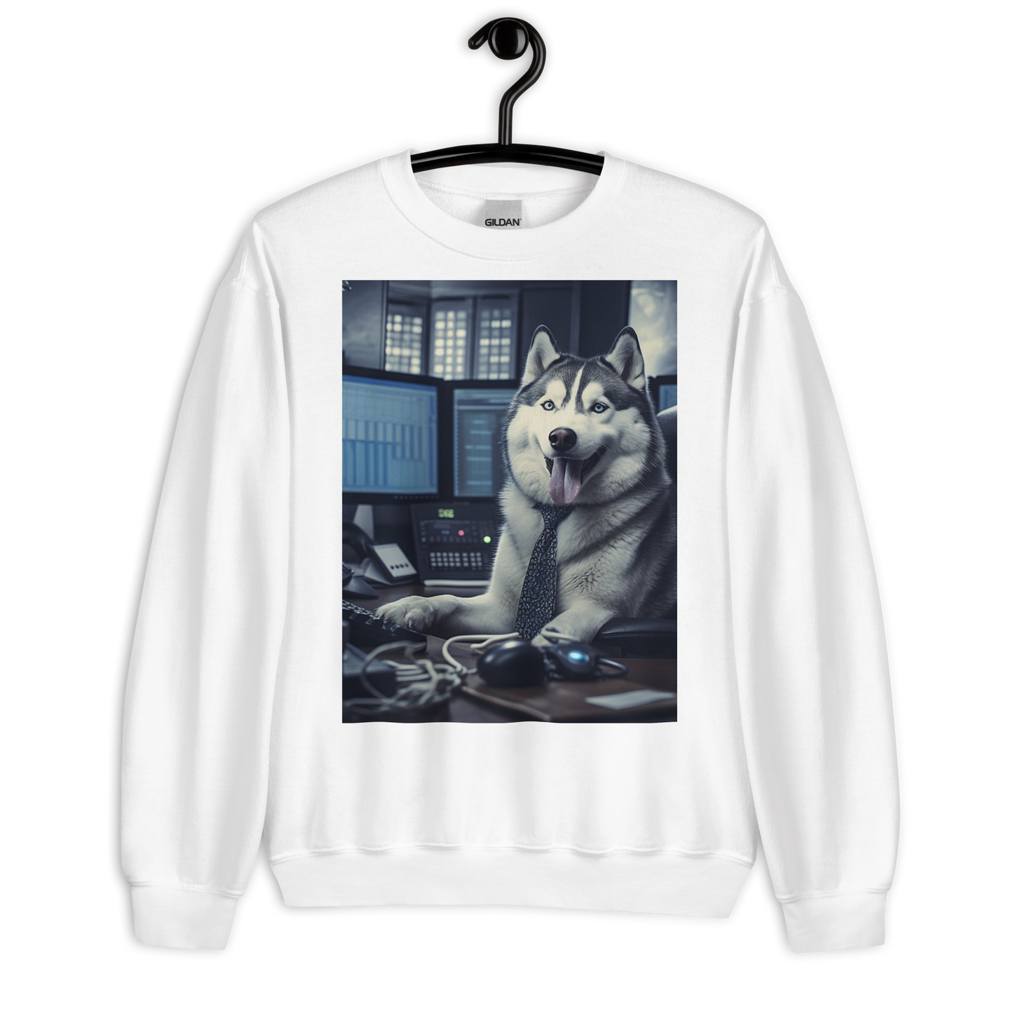 Siberian Husky Stock Trader Sweatshirt