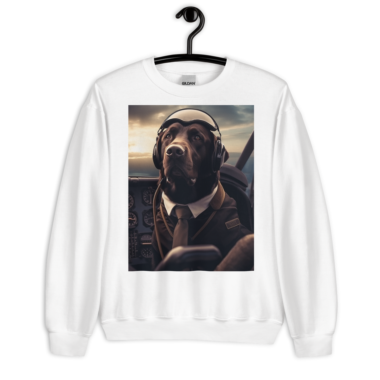 Labrador Retriever Air Force Officer Sweatshirt