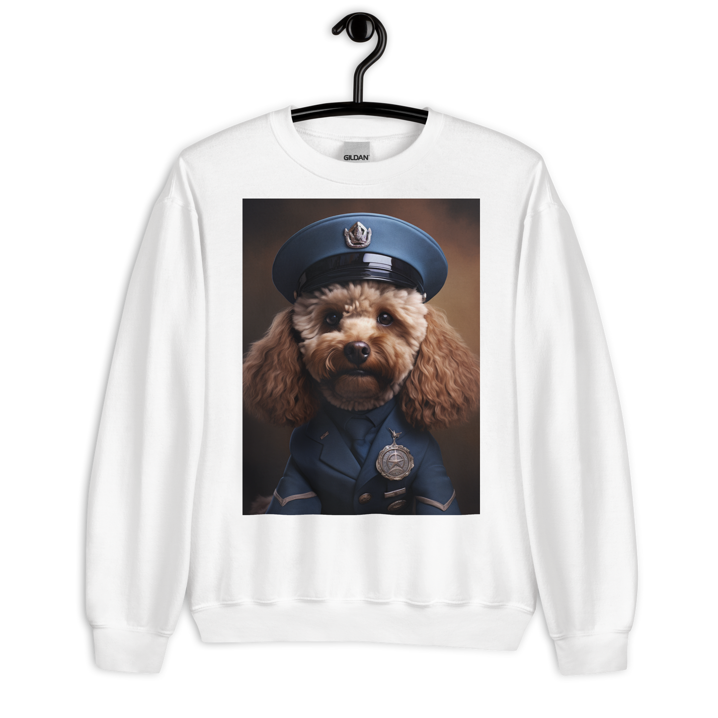 Poodle Air Force Officer Sweatshirt