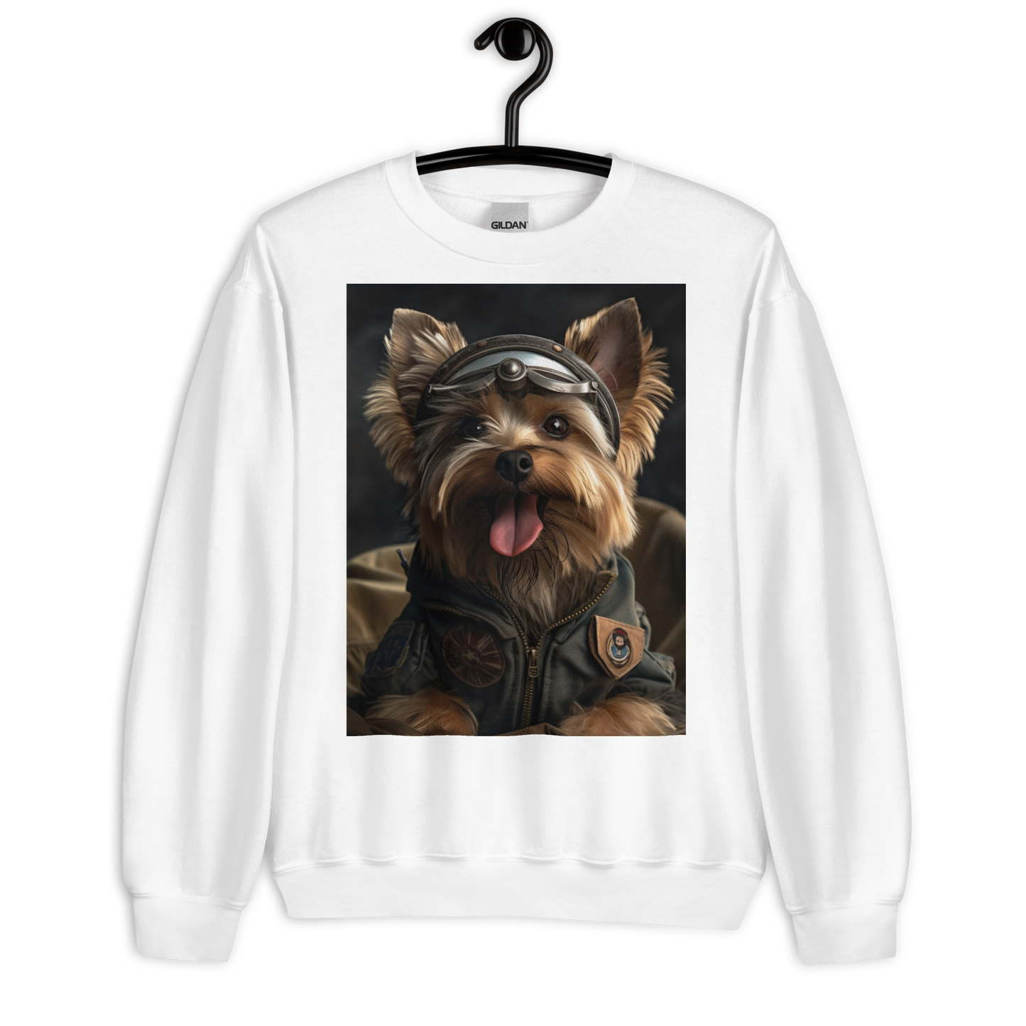 Yorkshire Terrier Air Force Officer Sweatshirt